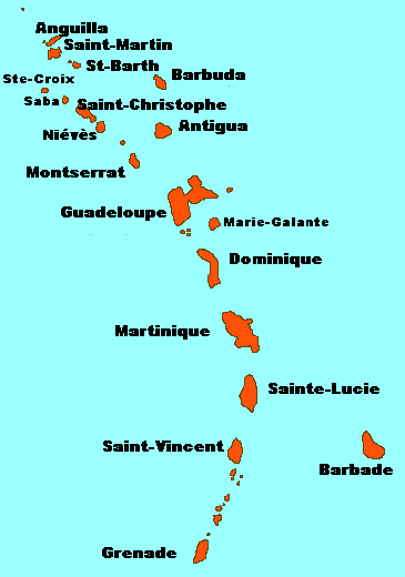Petites-Antilles-map